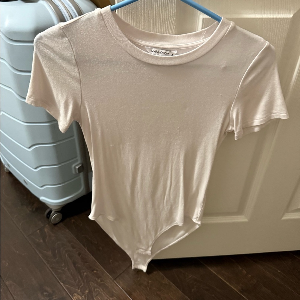 Mangopop White Bodysuit